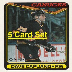 Dave Capuano Hockey Card Collection